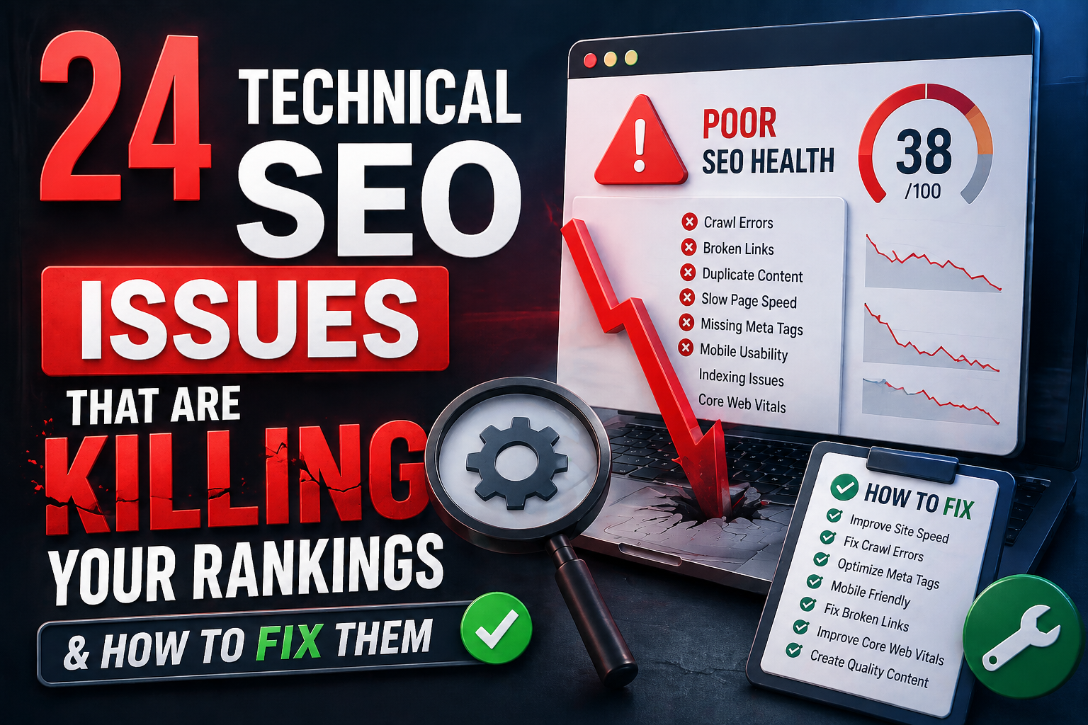 24 Technical SEO Issues That Are Killing Your Rankings & How to Fix Them