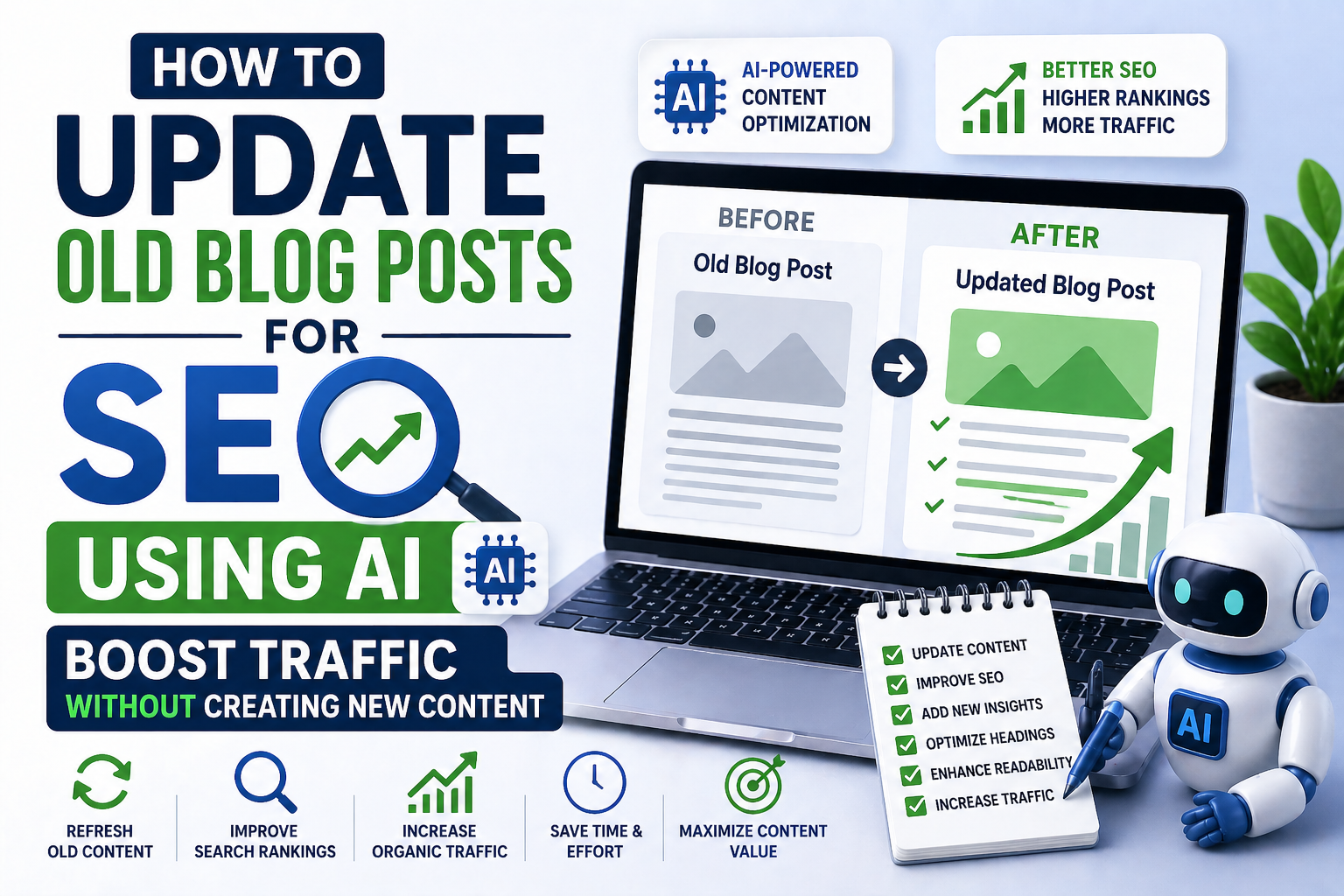 How to Update Old Blog Posts for SEO Using AI: Boost Traffic Without Creating New Content